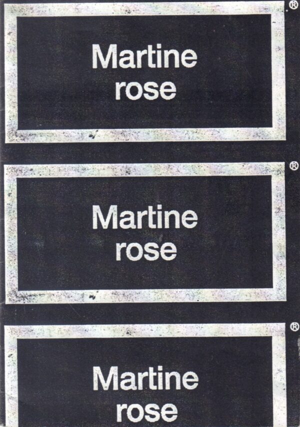ROSE, Martine.  Pay No More Than £5.