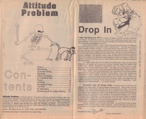 DUNHAM, Bandhu Scott.  Attitude Problem: Multipurpose Nonconformist Rag. - Image 2
