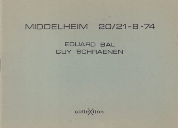 SCHRAENEN, Guy.  Collextion 1. - Image 4