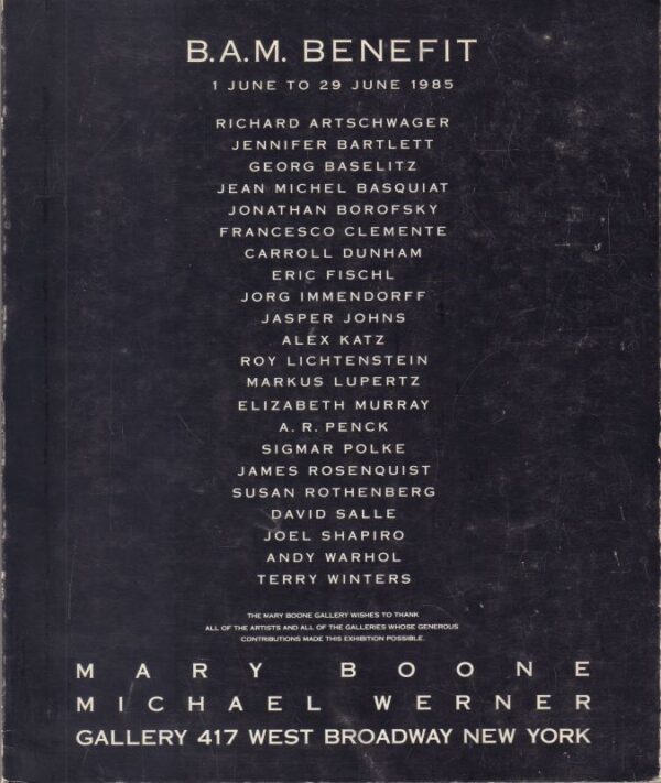 BASQUIAT, Jean Michel (and others).  B.A.M. Benefit.