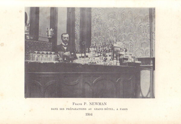 NEWMAN, Frank P.  American Bar: Boissons Anglaises et Americaines Telles Qu'on Les Prepare. - Image 3