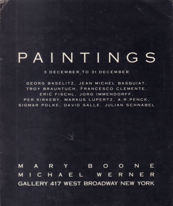 BASQUIAT, Jean Michel (and others).  Paintings.