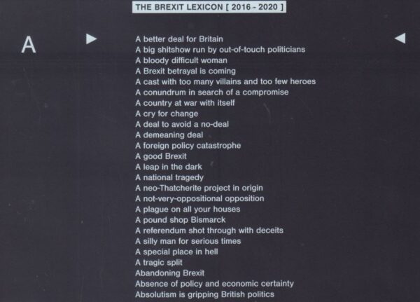 ROBERTS, Simon.  The Brexit Lexicon: Brexshit. - Image 3