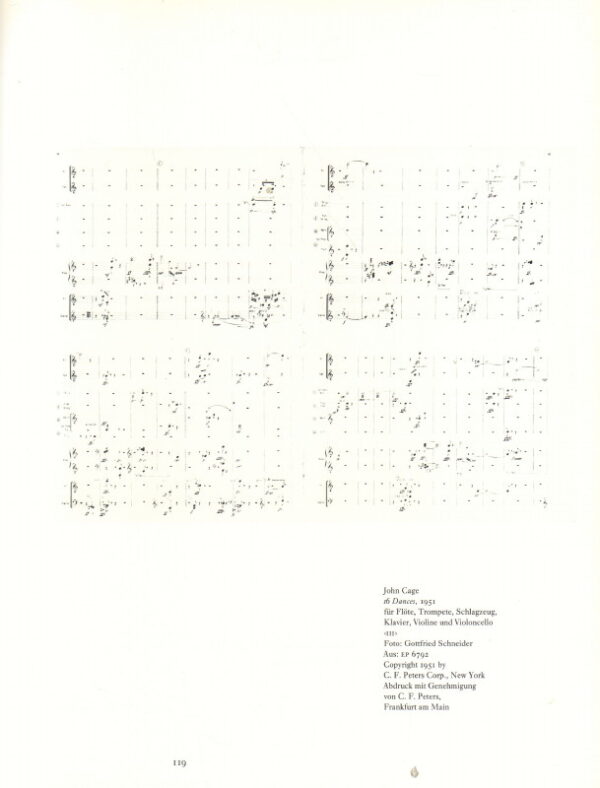 BISCHOFF, Ulrich.  Kunst als Grenzbeschreitung. John Cage und die Moderne. - Image 5