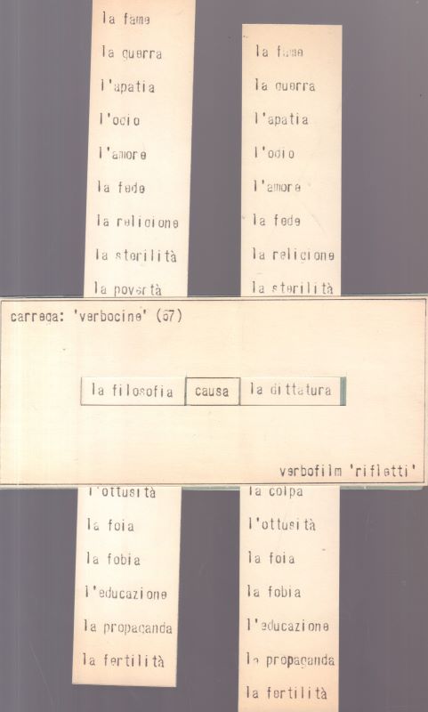 CARREGA, Ugo. Verbofilm ‘Rifletti’. - Image 3