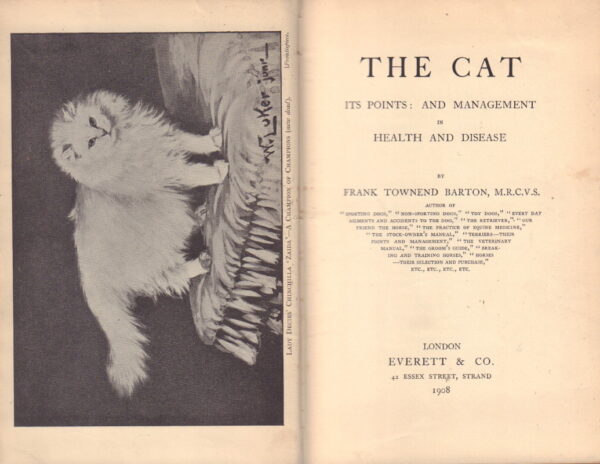 BARTON, Frank Townend. The Cat: Its Points and Management in Health and Disease. - Image 2