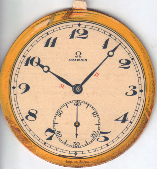 Modele de Demonstration de la Montre Omega.  Record du monde de precision.