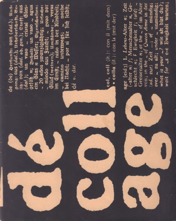 VOSTELL, Wolf.  Decollage.