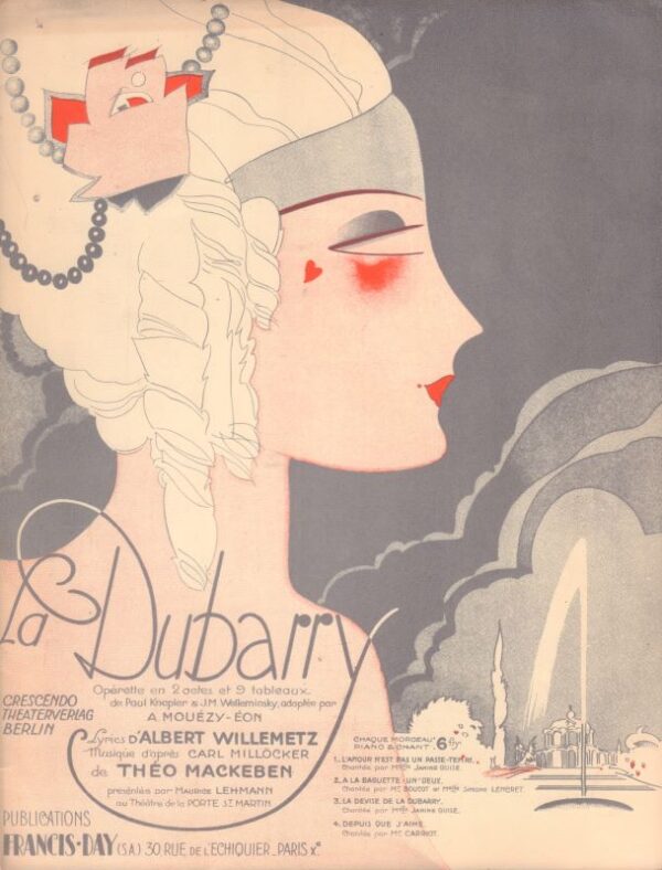 WILLEMETZ, Albert.  La Dubarry.