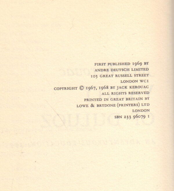 KEROUAC, Jack.  Vanity of Duluoz: An Adventurous Education, 1935-46. - Image 3
