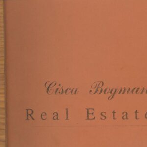BOGMAN, Cisca.  Real Estate.