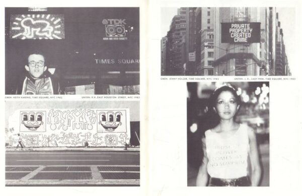 HARING, Keith and Jenny Holzer.  Schutz Mich vor Dem Was Ich Will. - Image 2