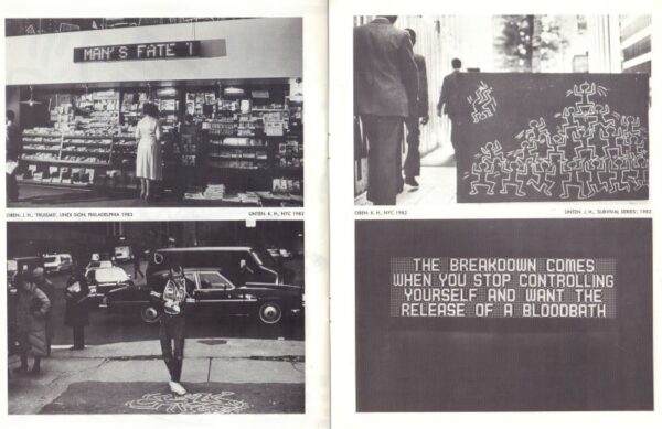HARING, Keith and Jenny Holzer.  Schutz Mich vor Dem Was Ich Will. - Image 7