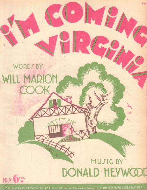 COOK, Will Marion. I'm Coming Virginia.