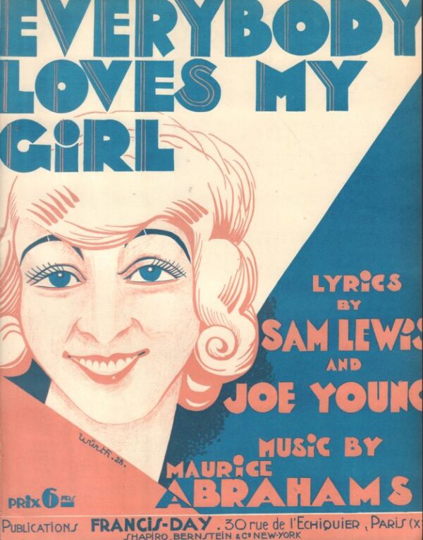 LEWIS, Sam and Joe YOUNG.  Everybody Loves My Girl.