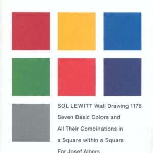 LEWITT, Sol.  Wall Drawing 1176: Seven Basic Colors and All Their Combinations in a Square within a Square For Josef Albers.