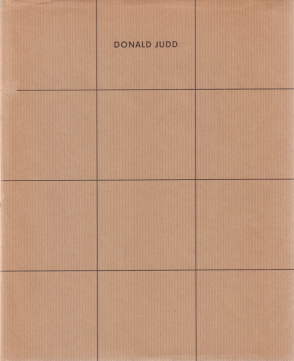 JUDD, Donald. Furniture Retrospective.