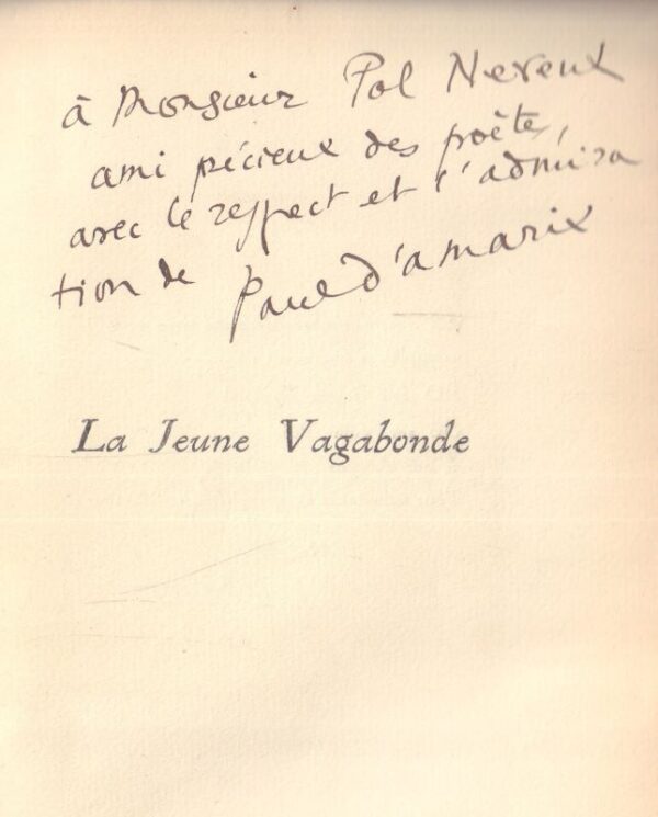 D'AMARIX, Paul.  La Juene Vagabonde. - Image 2