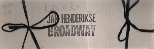 HENDERIKSE, Jan. Broadway.