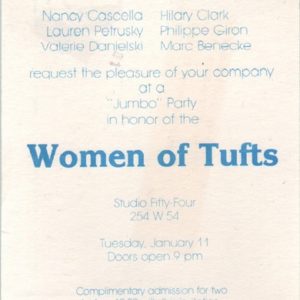 The Committee Women of Tufts.
