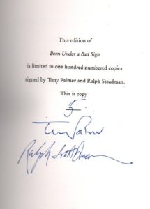PALMER, Tony. Born Under a Bad Sign.