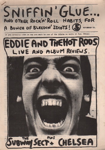Resultado de imagen para Sniffin' Glue and Other Rock 'N' Roll Habit 1976