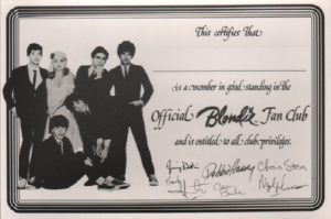 Blondie. Blondie Fan Club.