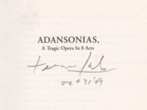 KOH, Terence. Adansonias: A Tragic Opera in 8 Acts.
