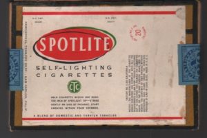 WITT, Frank. Spotlite: Self-Lighting Cigarettes.