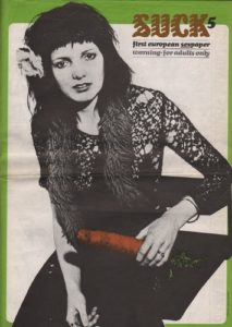 Haynes, Jim and William Levy, Heathcote Williams, Germaine Greer, Willem de Ridder, Susan Janssen, Lynne Tillman. Suck: The First European Sexpaper.