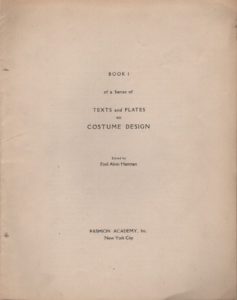 HARTMAN, Emil Alvin. Texts and Plates on Costume Design.