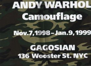WARHOL, Andy. Camouflage.