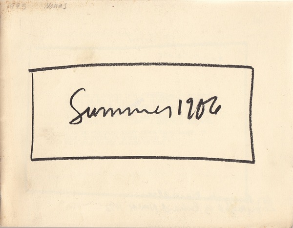 NONAS, Richard. Summer 1906.