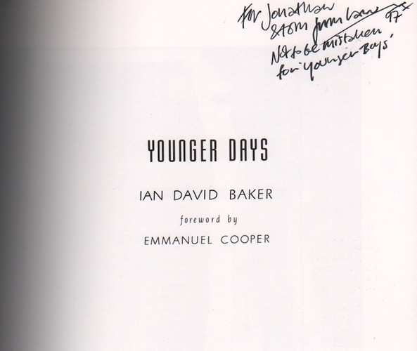 BAKER, Ian David. Younger Days.