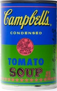 (WARHOL, Andy). Campbells Condensed Tomato Soup.