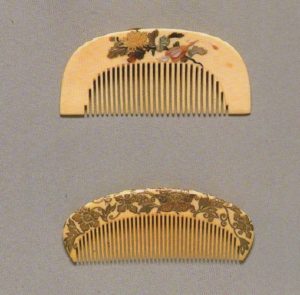 HASHIMOTO, Sumiko Okazaki Collection: Combs and ornamental hairpins.