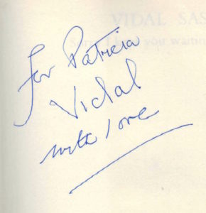 SASSON, Vidal. Sorry I Kept You Waiting, Madam.