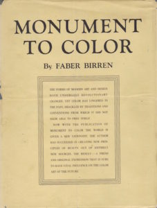 BIRREN, Faber. Monument to Color.