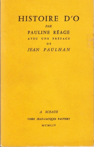 REAGE, Pauline. Histoire D'O