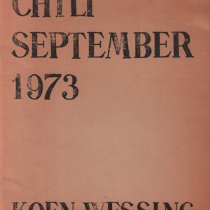 WESSING, Koen. Chili September 1973.