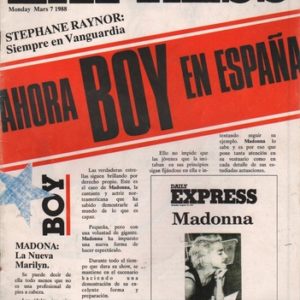 RAYNOR, Stephane. Ahora BOY en Espana.