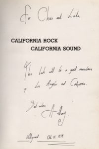 FAWCETT, Anthony. California Rock, California Sound.