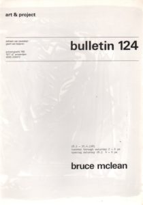 MCLEAN, Bruce. Bulletin 124.