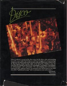 GOLDMAN, Albert. Disco.