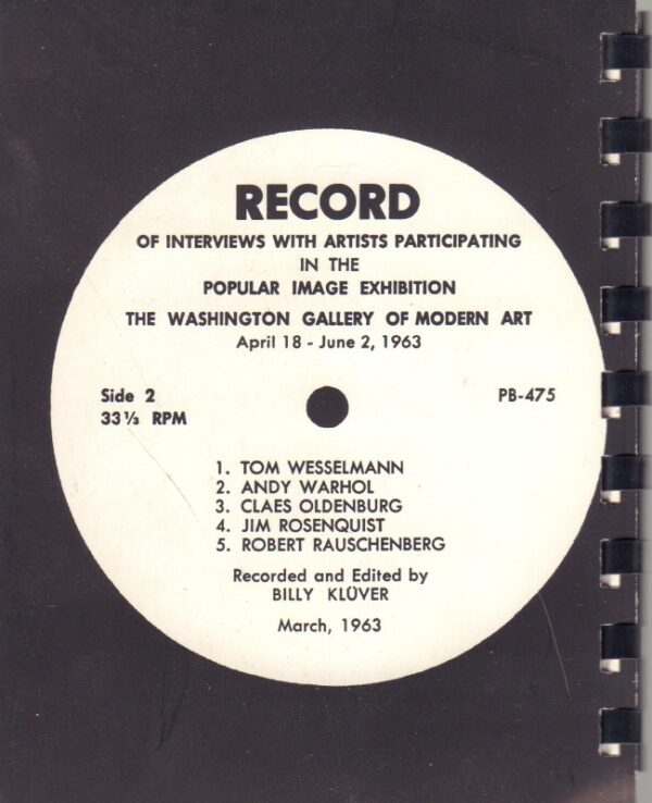 KLUVER, Billy. On Record: 11 Artists 1963. - Image 3