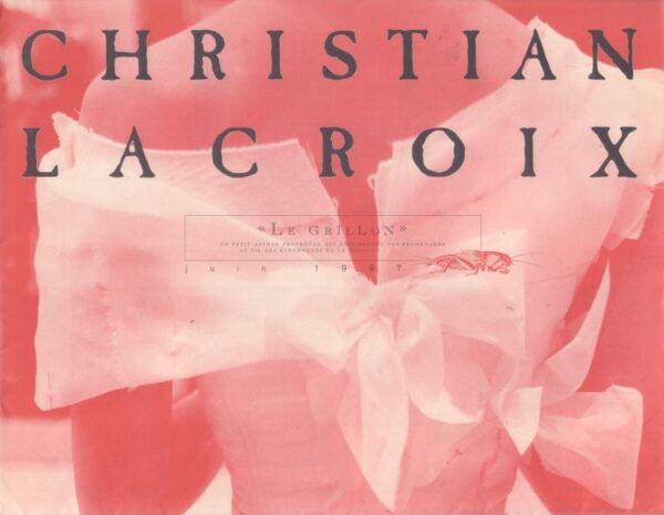 LACROIX, Christian.  Le Grillon: Avec les Fees / With the Fairies.