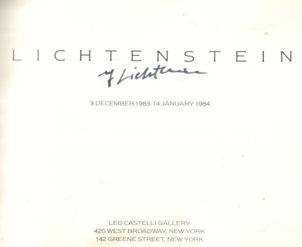 LICHTENSTEIN, Roy.  Lichtenstein. - Image 2
