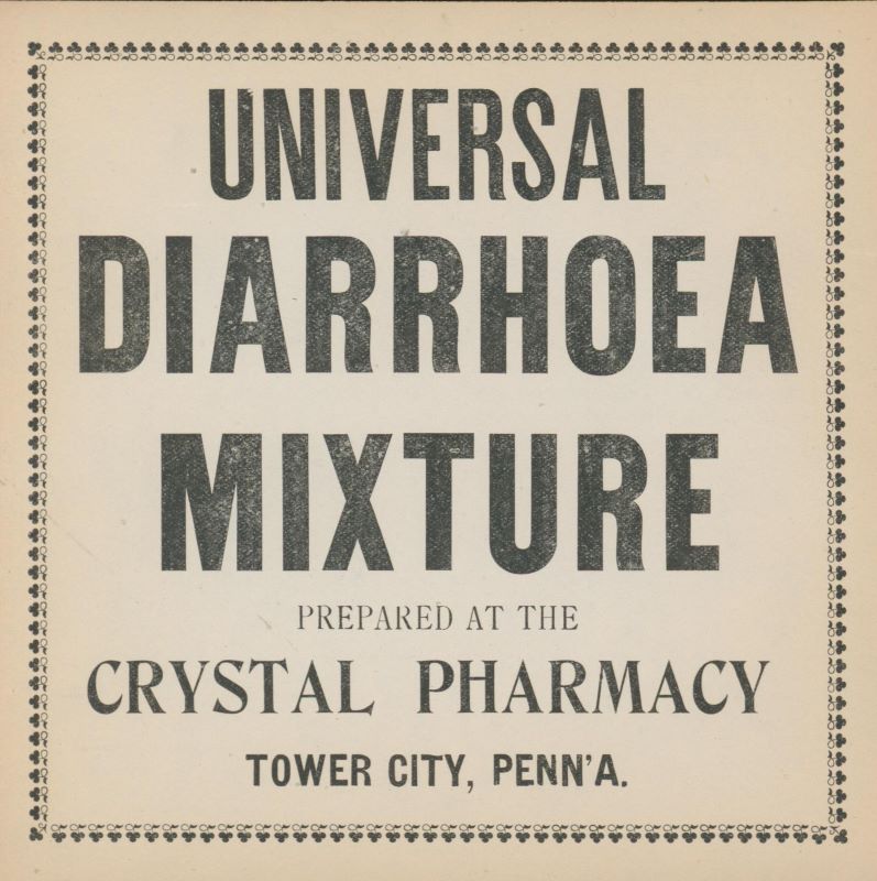 Universal Diarrhoea Mixture / Universal Pain Balm / Universal Cough Syrup.