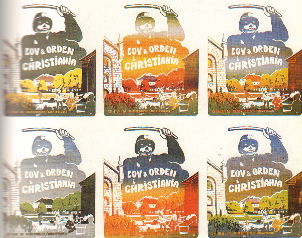 NITTEN, Chr. Christiania Plakater, 1971 -78. Cult Jones