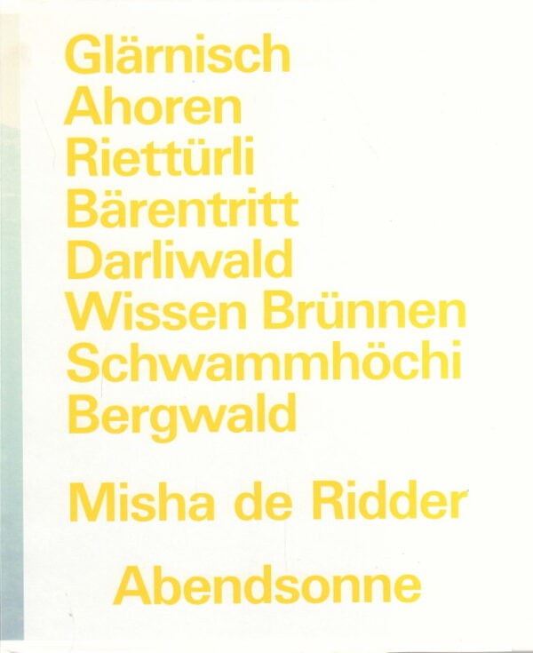 RIDDER, Misha de.  Abendsonne.